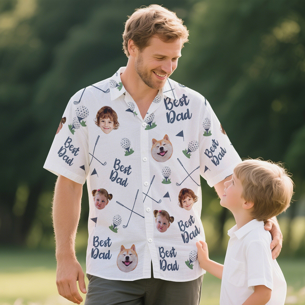 Camicia Hawaiana Personalizzata Per Papà, Miglior Papà Gatto Di Par, Camicia Hawaiana Personalizzata, Regalo Per La Festa Del Papà - 