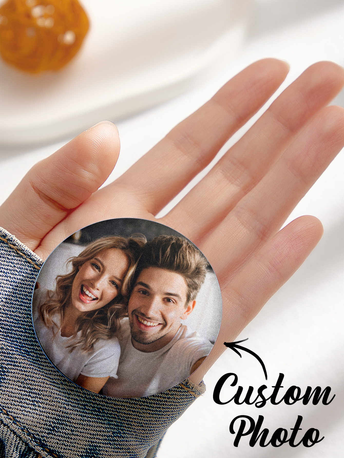 Spilla Con Testo/foto/logo Personalizzati, Spilla Con Bottone Personalizzato, Spilla Con Bottone Personalizzato, Spille - 