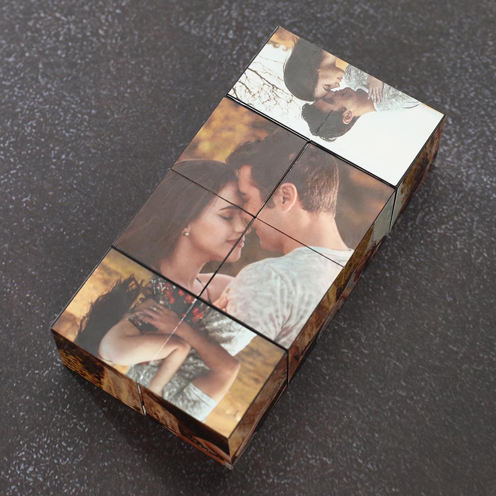 Cubo Di Rubik Con Foto Personalizzata Cubo Multifoto Ciò Che Provo Per Te È Amore - 