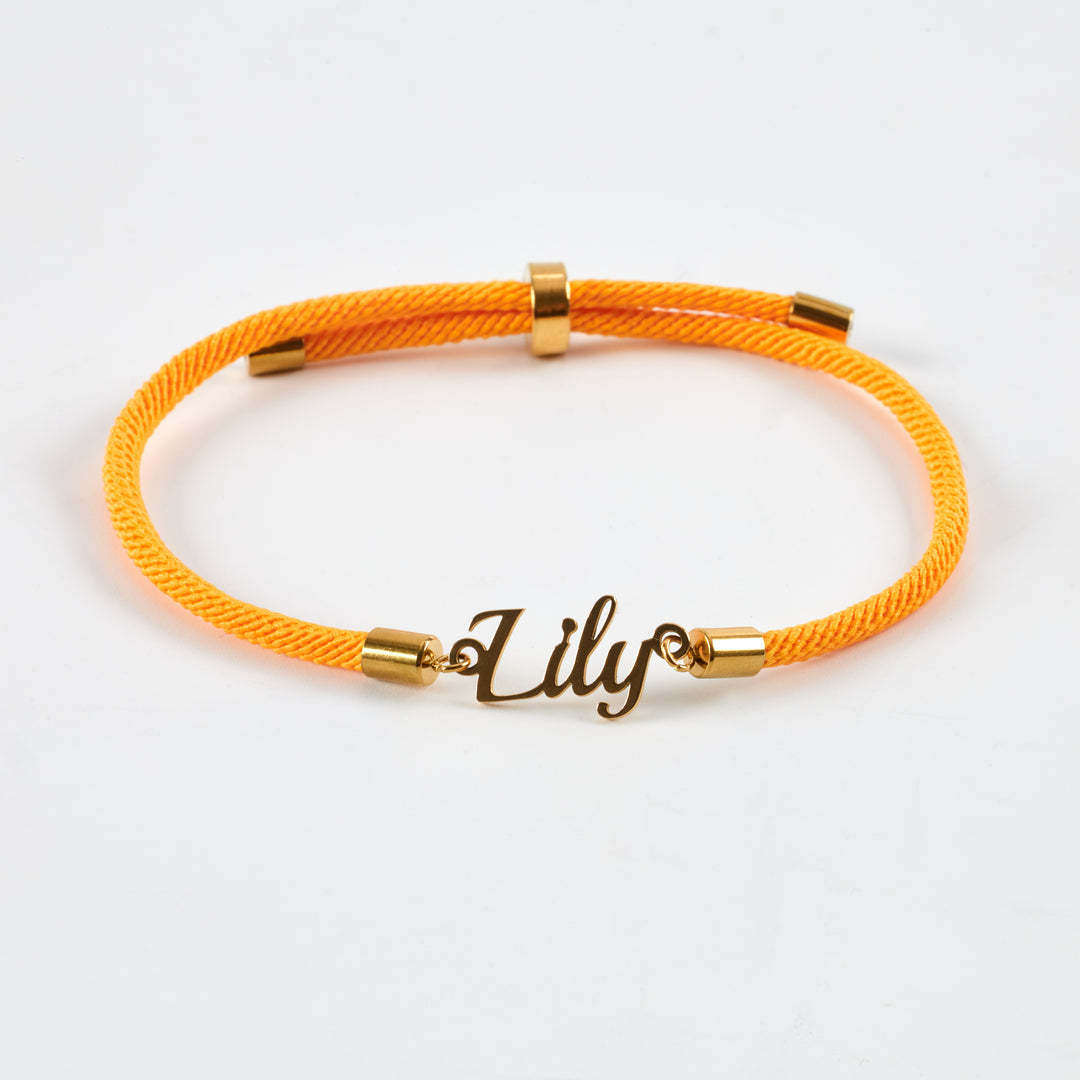 Bracciale Con Nome Personalizzato, Braccialetto Con Nome Personalizzato In Corda, Regalo Per Famiglia, Amici, Coppia, Amanti