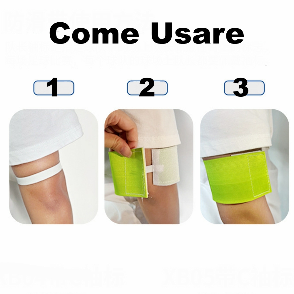 Fascia Da Capitano Personalizzata Con Logo Personalizzato, Gancio E Passante Elastico, Utilizzata Per Ciclismo, Calcio, Eventi E Beneficenza