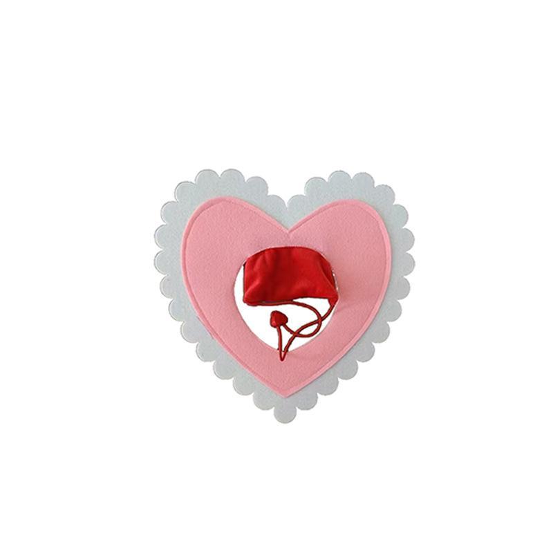 Collare A Forma Di Cuore Per San Valentino | Grazioso Accessorio Da Collo A Tema Amore Per Cani E Gatti