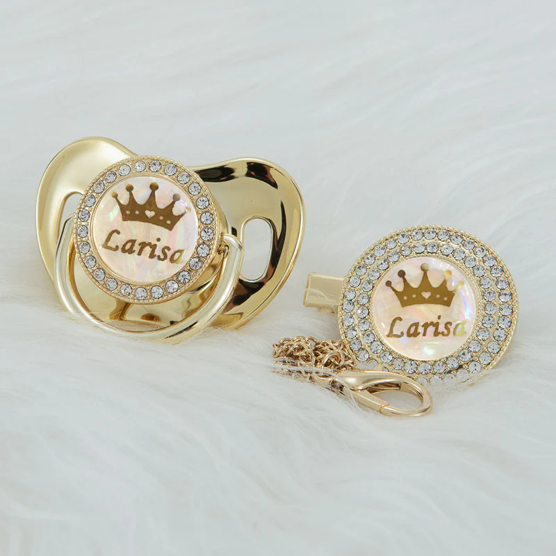 Personalized Name Exquisite Handmade Pacifier Gift for Your Little One - CustWit