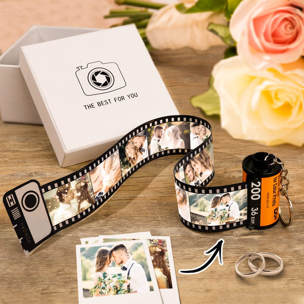 Custom Camera Roll Keychain Personalized Film Keychain Wedding Gifts