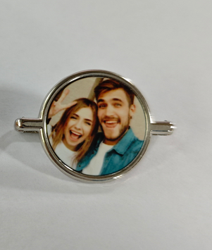 Ciondolo Per Cinturino Orologio Con Foto Incisa Personalizzata - Accessorio Per Smartwatch Personalizzato Con Perline - 