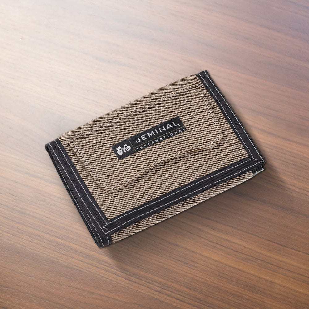 Portafoglio A Tre Ante In Nylon Con Chiusura In Velcro, Regalo Di Compleanno Per Lui, 4 Colori - 