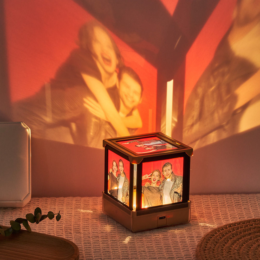 Lampada Notturna Con Foto Personalizzate, Pellicola Luminosa, Lampada Notturna Per Famiglia, Coppie, Fidanzata, Regalo Speciale - 