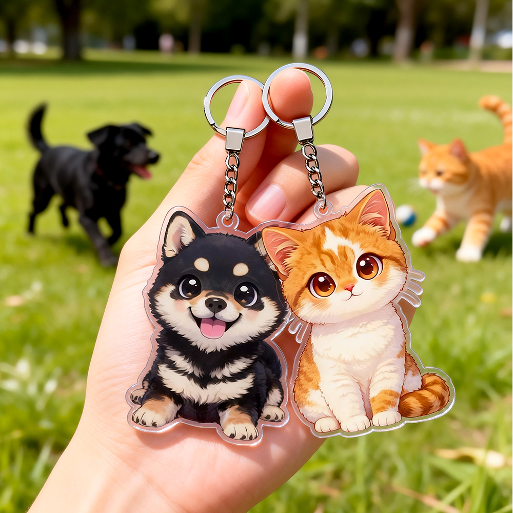 Portachiavi In ​​acrilico Chibi Personalizzati Realizzati Con La Tua Foto Preferita, Perfetti Per Compleanni, Anniversari O Natale