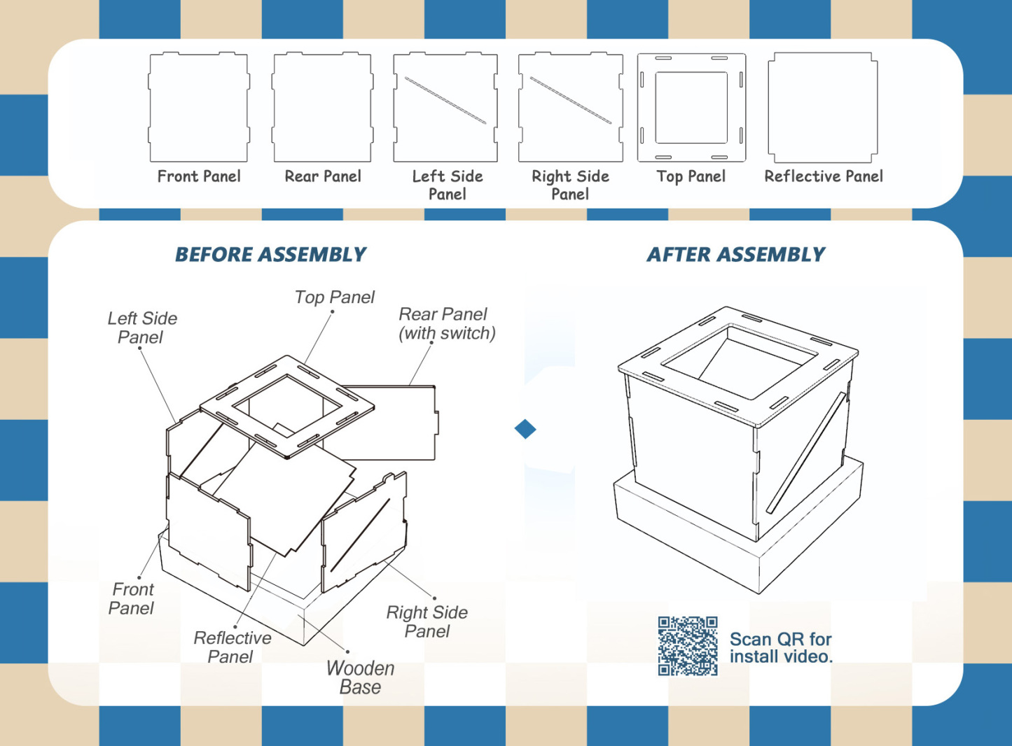 Lumina Boxes Ologrammi Per Animali Domestici Con Base In Legno