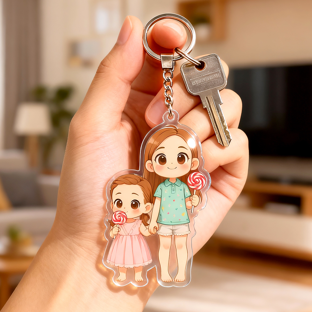 Custom Chibi Acrylic Keychains Made From Your Favorite Photo Perfect For Birthdays, Anniversaries or Christmas
