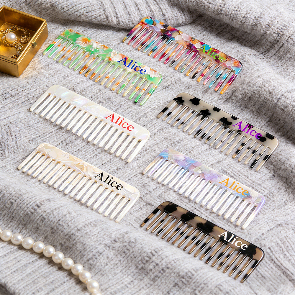 Pettine Antistatico Per Capelli Con Nome Personalizzato, Pettine Per Capelli Con Iniziale Personalizzata, Regalo Per Damigella D'onore, Regalo Di Natale