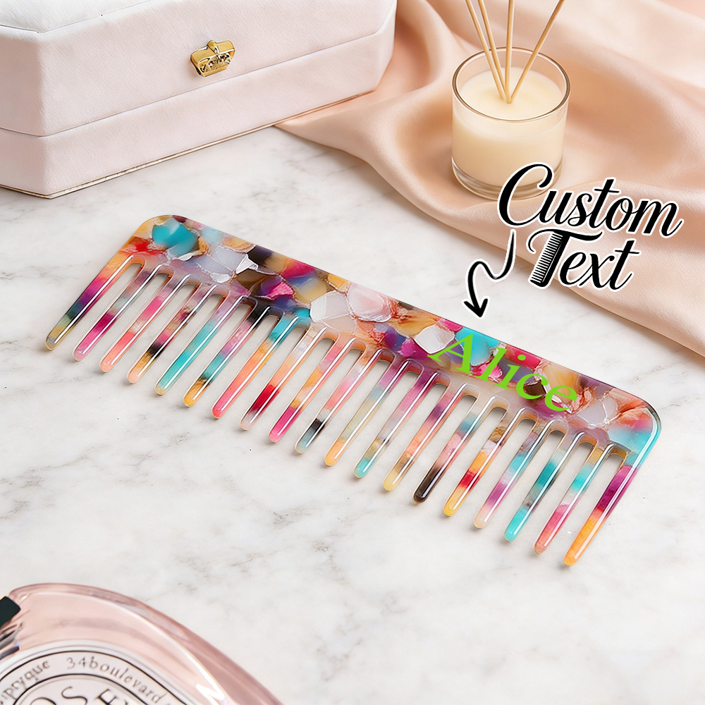 Pettine Antistatico Per Capelli Con Nome Personalizzato, Pettine Per Capelli Con Iniziale Personalizzata, Regalo Per Damigella D'onore, Regalo Di Natale