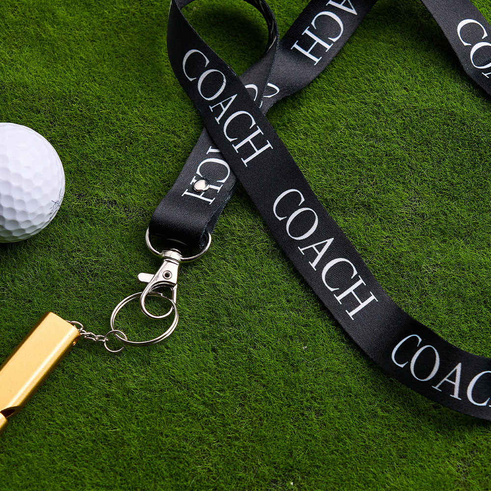 Personalised Whistle Lanyard Custom Engraved Coach, PE Teacher, Referee Gift, Sports, Football, Rugby, Soccer Gift