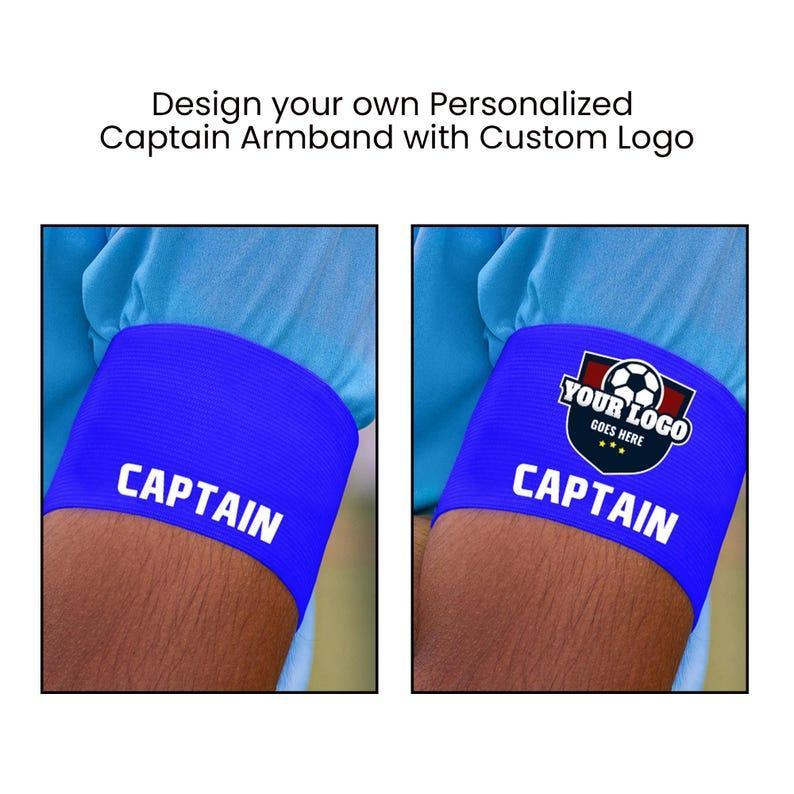 Fascia Da Capitano Personalizzata Con Logo Personalizzato, Gancio E Passante Elastico, Utilizzata Per Ciclismo, Calcio, Eventi E Beneficenza