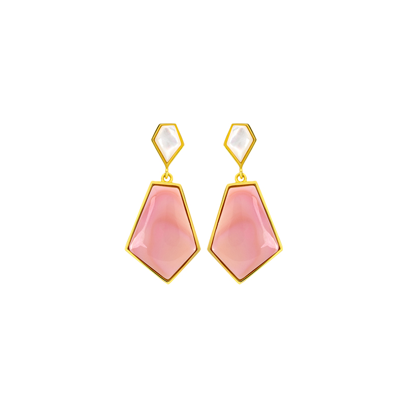 Western Fashion Geometric Queen Conch Earrings