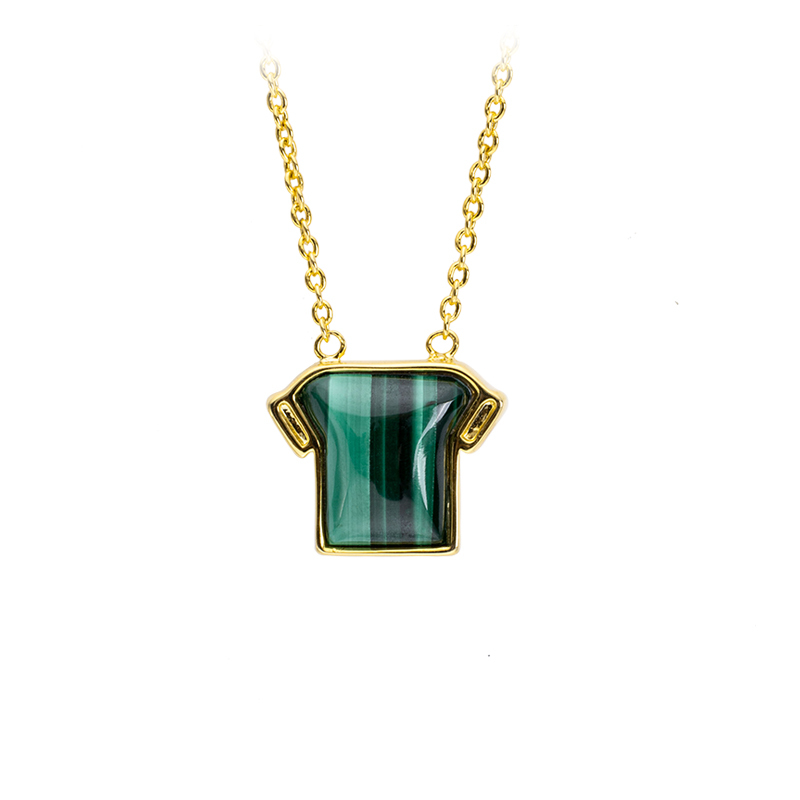 Insta-Chic Malachite T-Shirt Pendant Necklace