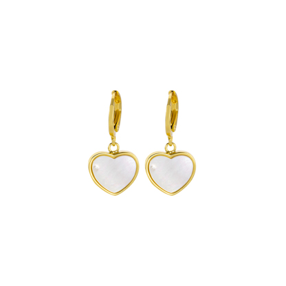 Sweet Heart Mother-of-Pearl Earrings – Oceanic Elegance