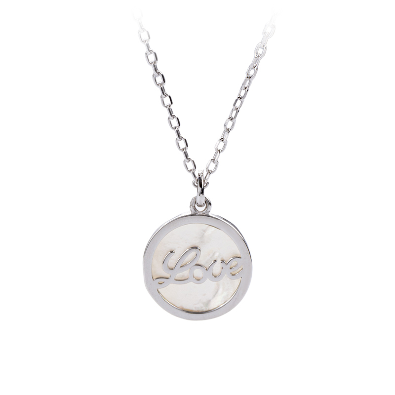 Women's LOVE Pendant: 925 Silver Everyday Necklace