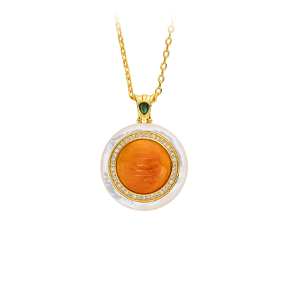 Natural Spiny Oyster Necklace for Women – Luxury Shell Choker