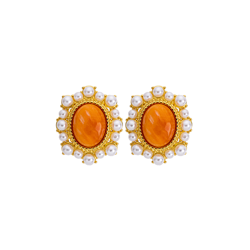 Natural Spiny Oyster Ear Studs – French Vintage Style Shell Jewelry,  Luxury Earrings