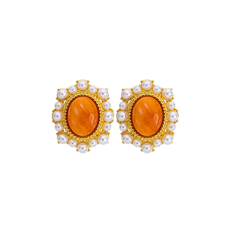 Natural Spiny Oyster Ear Studs – French Vintage Style Shell Jewelry,  Luxury Earrings