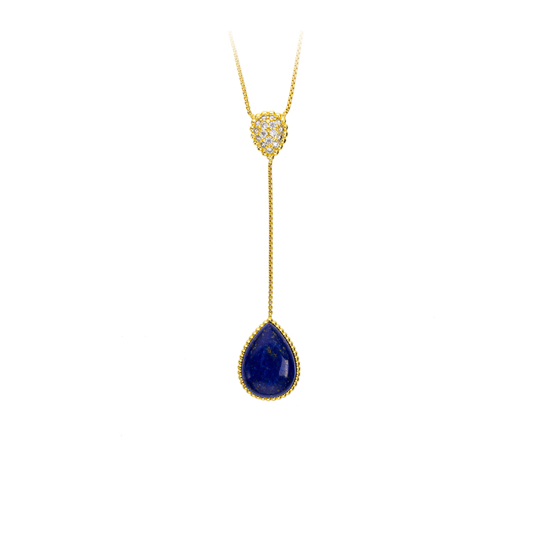 Genuine Lapis Lazuli Waterdrop Pendant