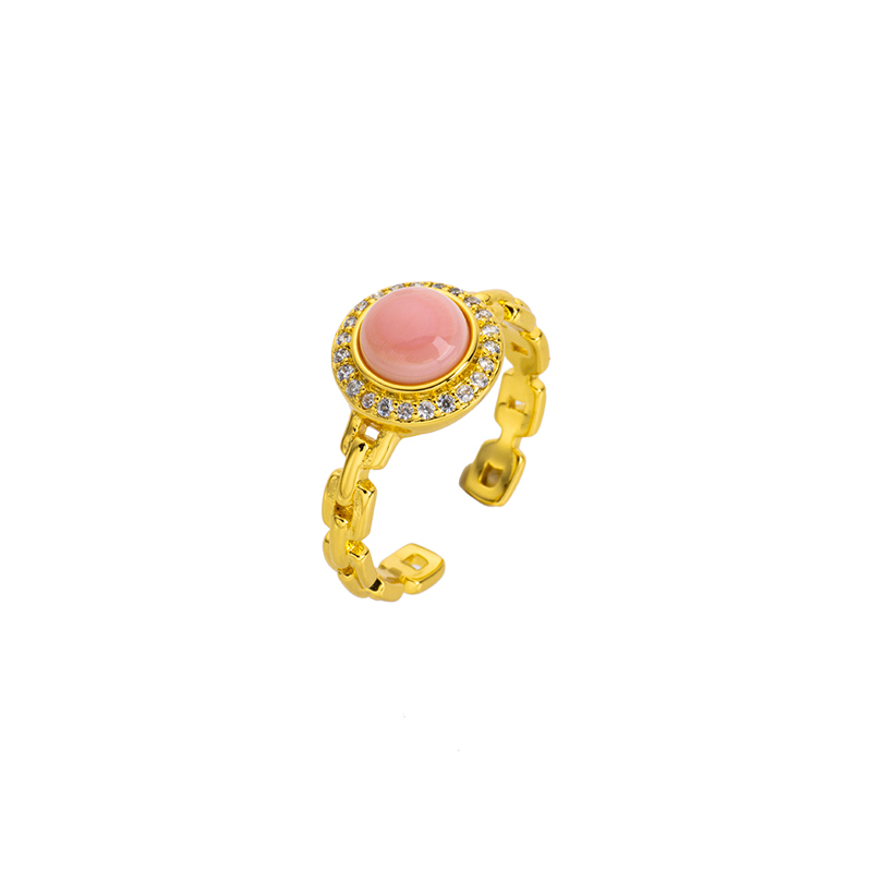 Trendy Adjustable Queen Conch Ring - Round & Elegant