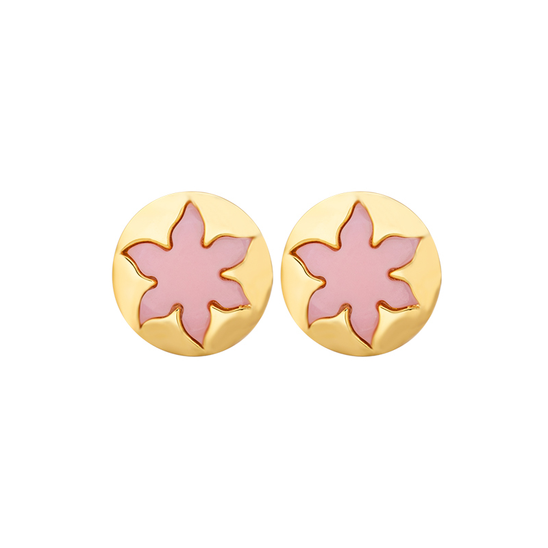 Natural Queen Conch Shell Fashion Edgy Star Earrings