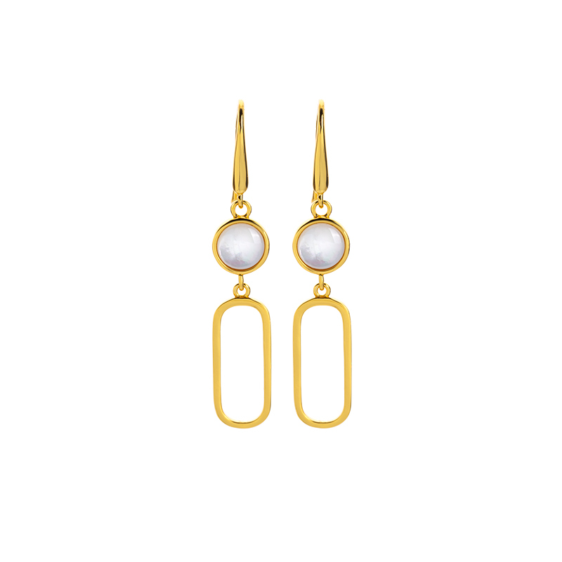 French Minimalist Shell Drops - Deep Sea Elegance