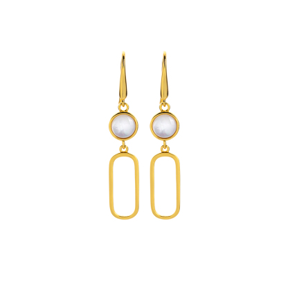 French Minimalist Shell Drops - Deep Sea Elegance