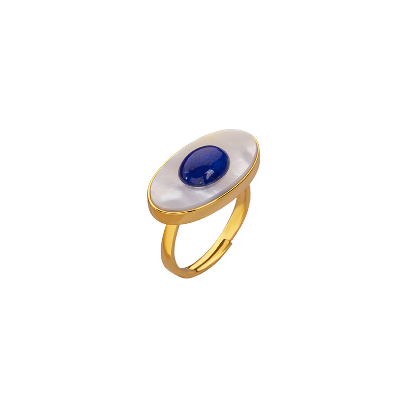 Evil Eye Lapis Lazuli Ring - Unique Instagram Jewelry