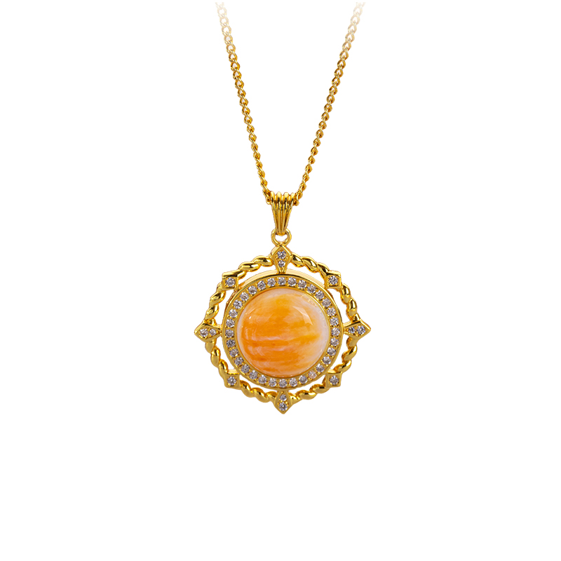 Natural Spiny Oyster French Royal Necklace - Elegant Choker