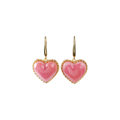 Original Cute Queen Conch Heart Earrings | 18K Gold Plated Hook