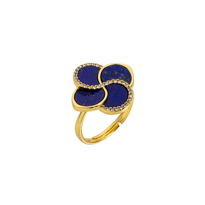 Natural Lapis Lazuli Square Ring
