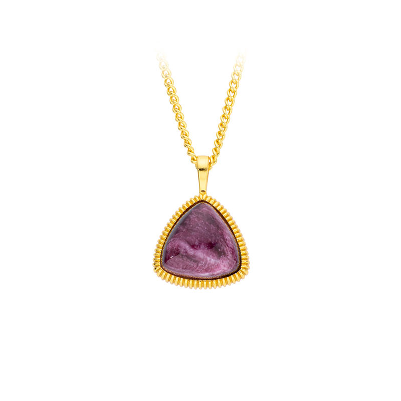 Natural Royal Purple Spiny Oyster Pendant