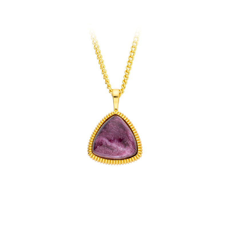 Natural Royal Purple Spiny Oyster Pendant