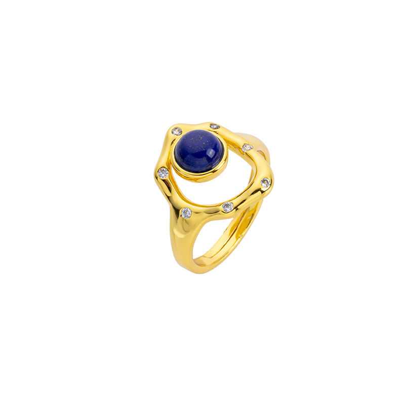 Lapis Lazuli Statement Ring | Natural Gemstone
