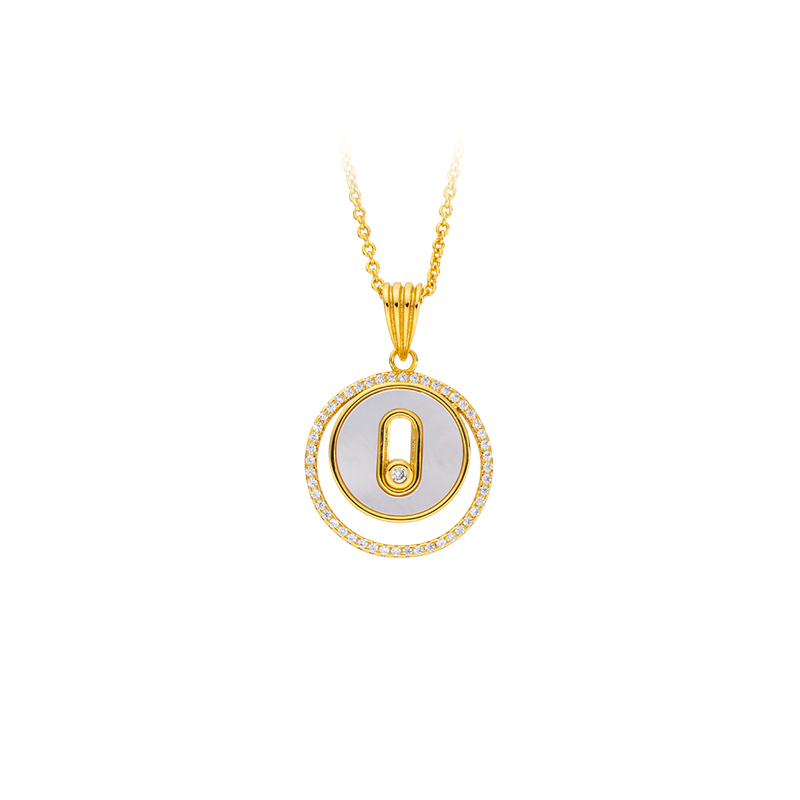 Bestselling Round White Mother of Pearl Pendant