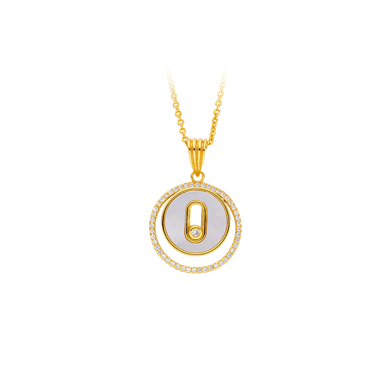 Bestselling Round White Mother of Pearl Pendant