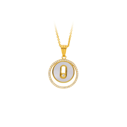 Bestselling Round White Mother of Pearl Pendant