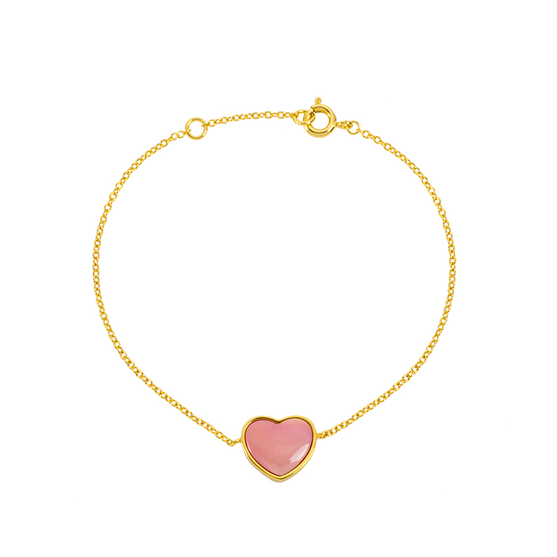 Natural Queen Conch Sweet Heart Bracelet