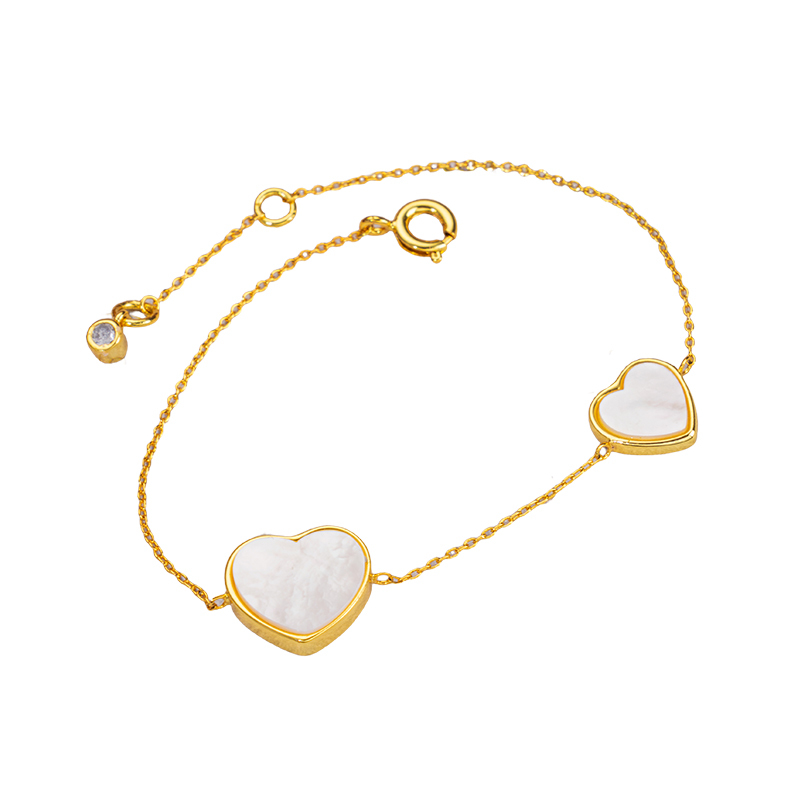 Double Heart Bracelet | Fresh Sweet & Girly Charm 