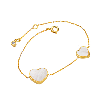 Double Heart Bracelet | Fresh Sweet & Girly Charm 