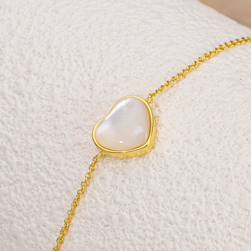 Luminous MOP Heart Bracelet | 3D Girly Exquisite Design 