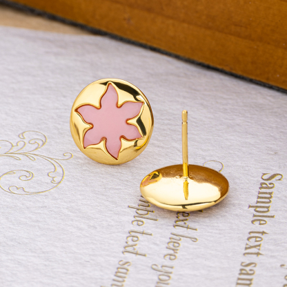 Natural Queen Conch Shell Fashion Edgy Star Earrings