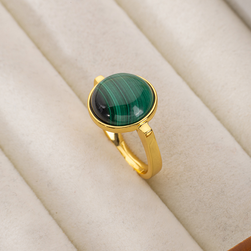 Adjustable Lapis Lazuli Ring - Vintage Minimalist Style