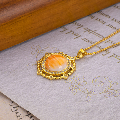 Natural Spiny Oyster French Royal Necklace - Elegant Choker