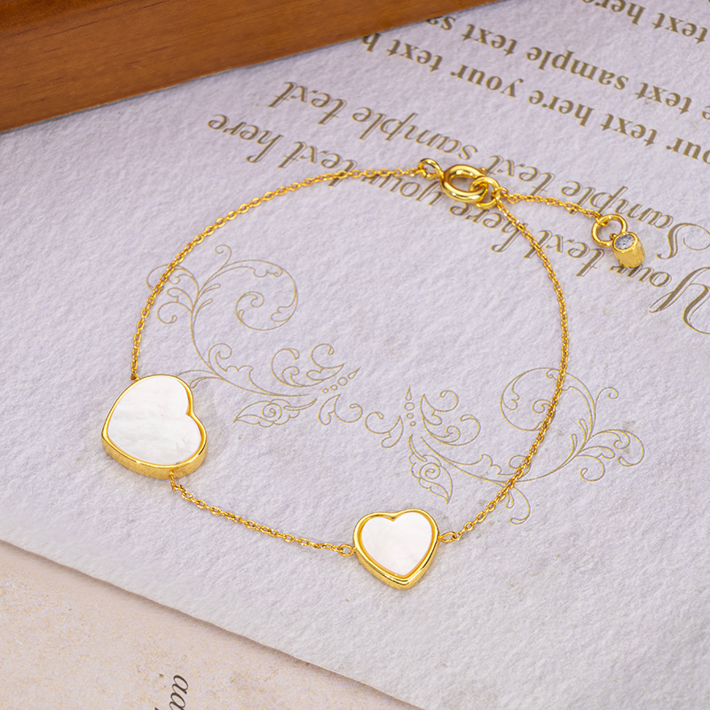 Double Heart Bracelet | Fresh Sweet & Girly Charm 