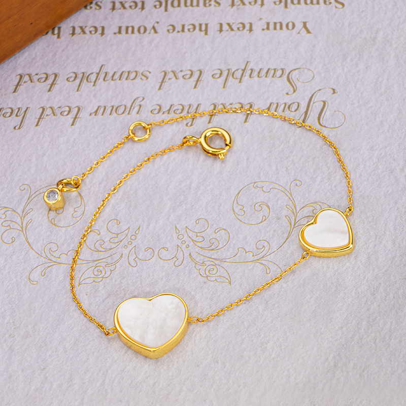 Double Heart Bracelet | Fresh Sweet & Girly Charm 