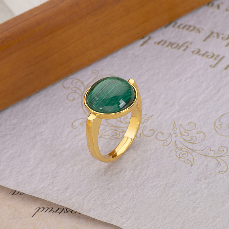 Adjustable Lapis Lazuli Ring - Vintage Minimalist Style